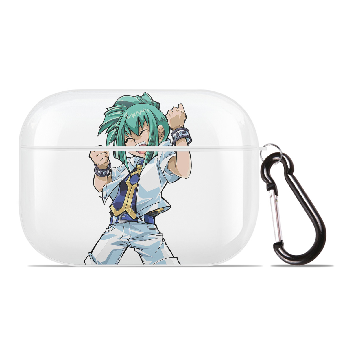 （画像用） 遊☆戯☆王 Yu-Gi-Oh! 【AirPods Pro用】ハードシェル保護ケース 耐衝撃・防指紋・カラビナ付き商品仕様
