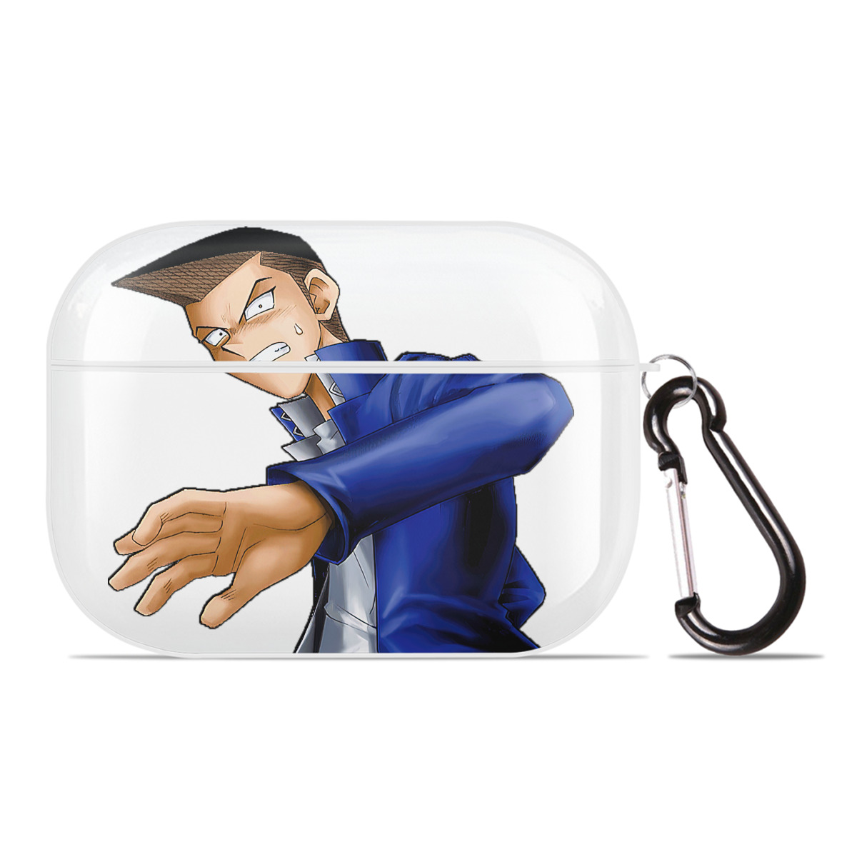 （画像用） 遊☆戯☆王 Yu-Gi-Oh! 【AirPods Pro用】ハードシェル保護ケース 耐衝撃・防指紋・カラビナ付き商品仕様