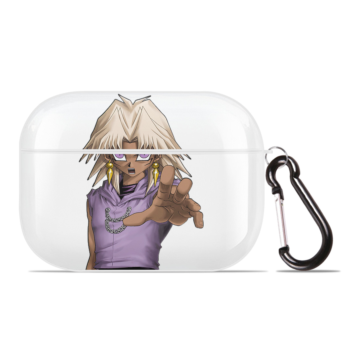 （画像用） 遊☆戯☆王 Yu-Gi-Oh! 【AirPods Pro用】ハードシェル保護ケース 耐衝撃・防指紋・カラビナ付き商品仕様