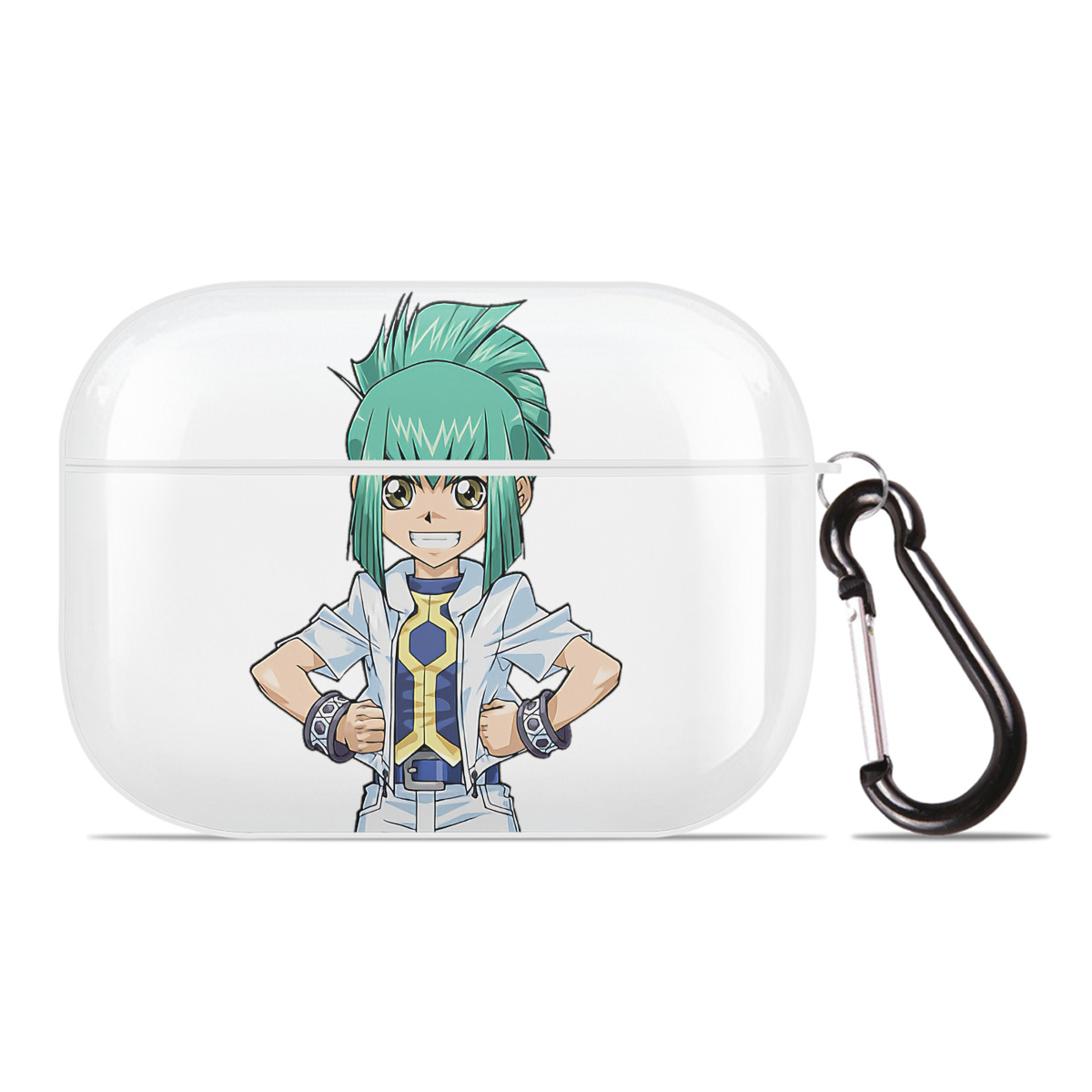 （画像用） 遊☆戯☆王 Yu-Gi-Oh! 【AirPods Pro用】ハードシェル保護ケース 耐衝撃・防指紋・カラビナ付き商品仕様
