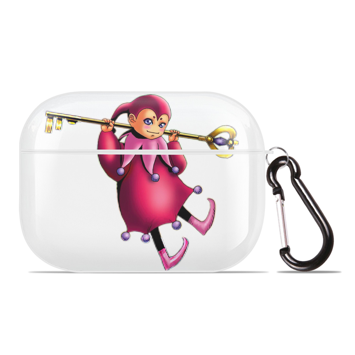 （画像用） 遊☆戯☆王 Yu-Gi-Oh! 【AirPods Pro用】ハードシェル保護ケース 耐衝撃・防指紋・カラビナ付き商品仕様