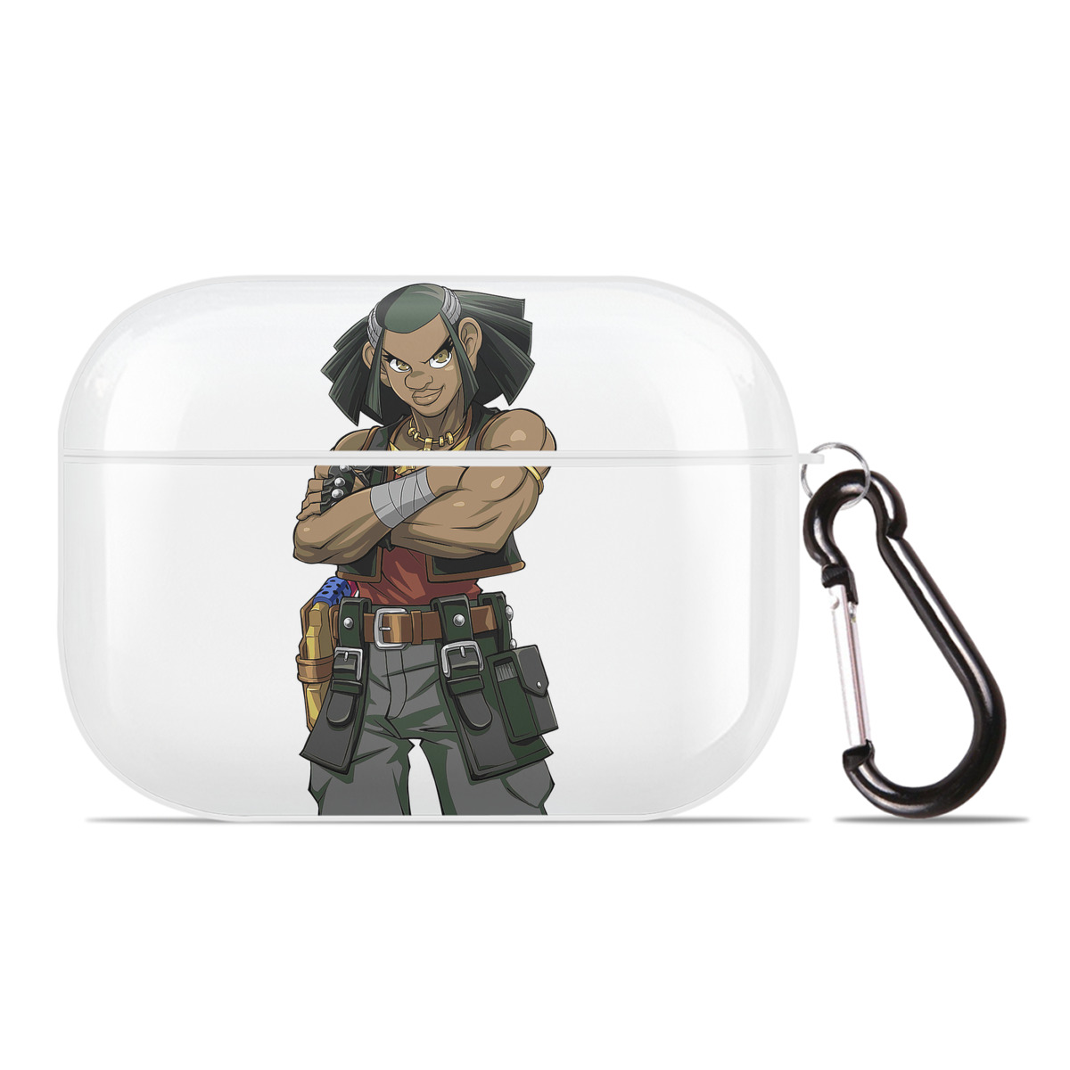 （画像用） 遊☆戯☆王 Yu-Gi-Oh! 【AirPods Pro用】ハードシェル保護ケース 耐衝撃・防指紋・カラビナ付き商品仕様