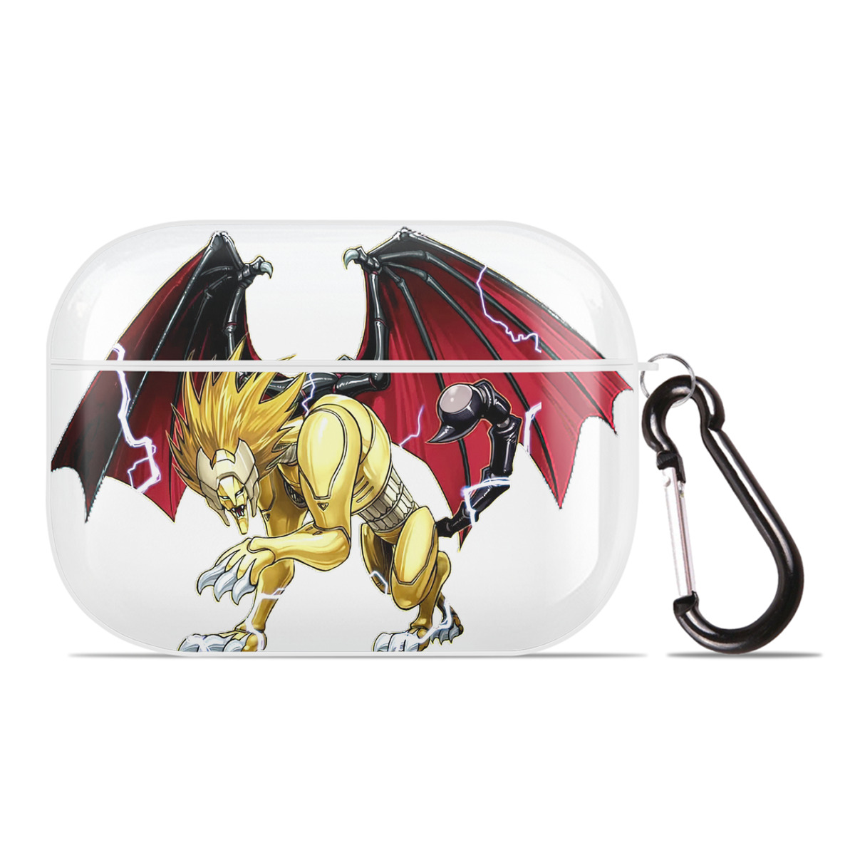 （画像用） 遊☆戯☆王 Yu-Gi-Oh! 【AirPods Pro用】ハードシェル保護ケース 耐衝撃・防指紋・カラビナ付き商品仕様
