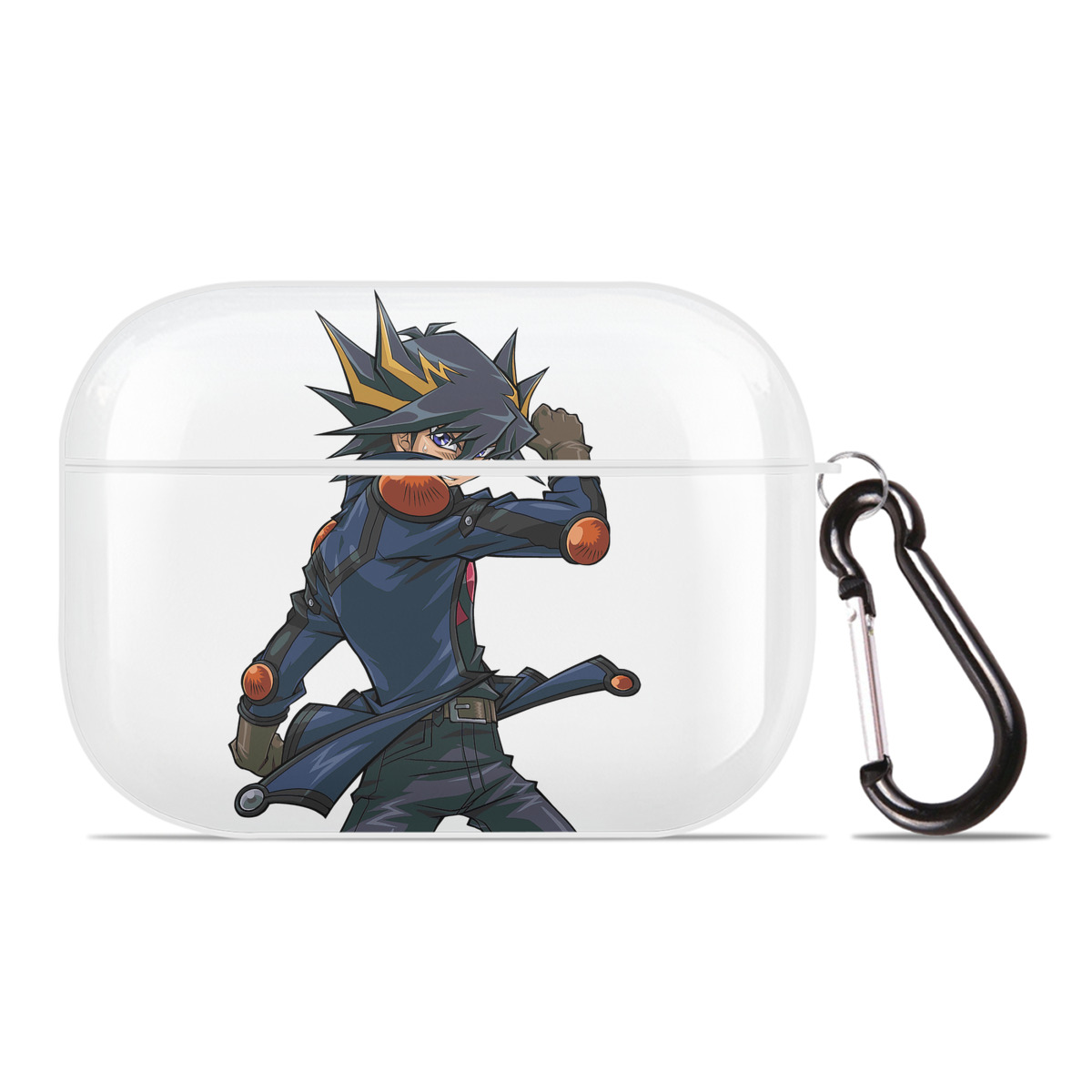 （画像用） 遊☆戯☆王 Yu-Gi-Oh! 【AirPods Pro用】ハードシェル保護ケース 耐衝撃・防指紋・カラビナ付き商品仕様