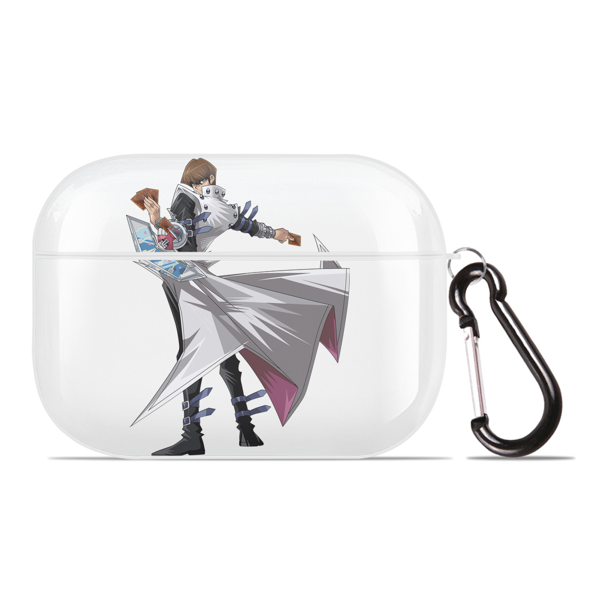（画像用） 遊☆戯☆王 Yu-Gi-Oh! 【AirPods Pro用】ハードシェル保護ケース 耐衝撃・防指紋・カラビナ付き商品仕様