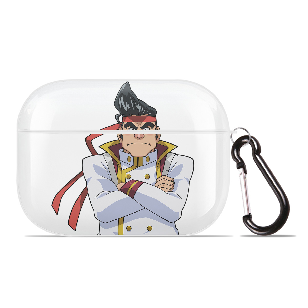 （画像用） 遊☆戯☆王 Yu-Gi-Oh! 【AirPods Pro用】ハードシェル保護ケース 耐衝撃・防指紋・カラビナ付き商品仕様