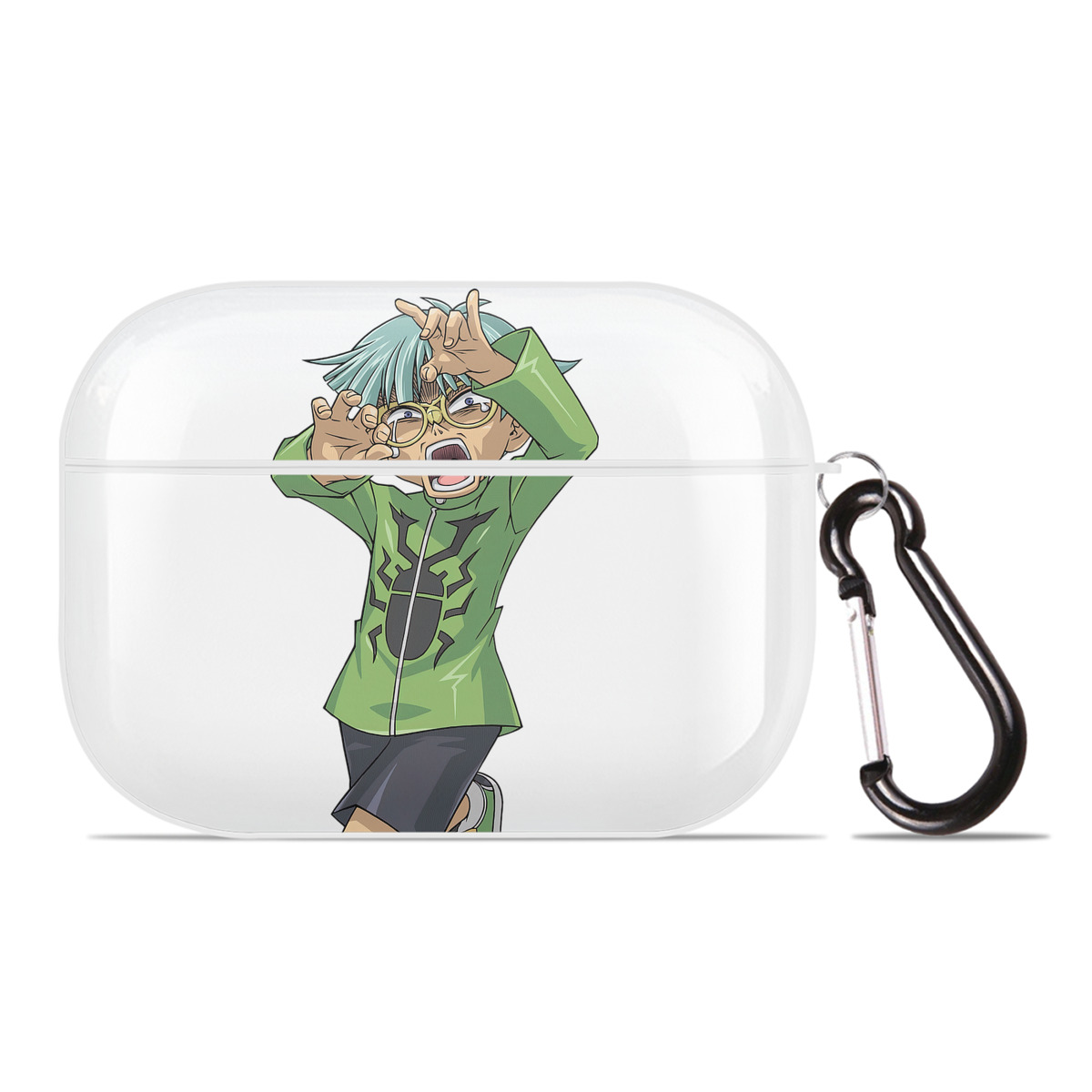 （画像用） 遊☆戯☆王 Yu-Gi-Oh! 【AirPods Pro用】ハードシェル保護ケース 耐衝撃・防指紋・カラビナ付き商品仕様