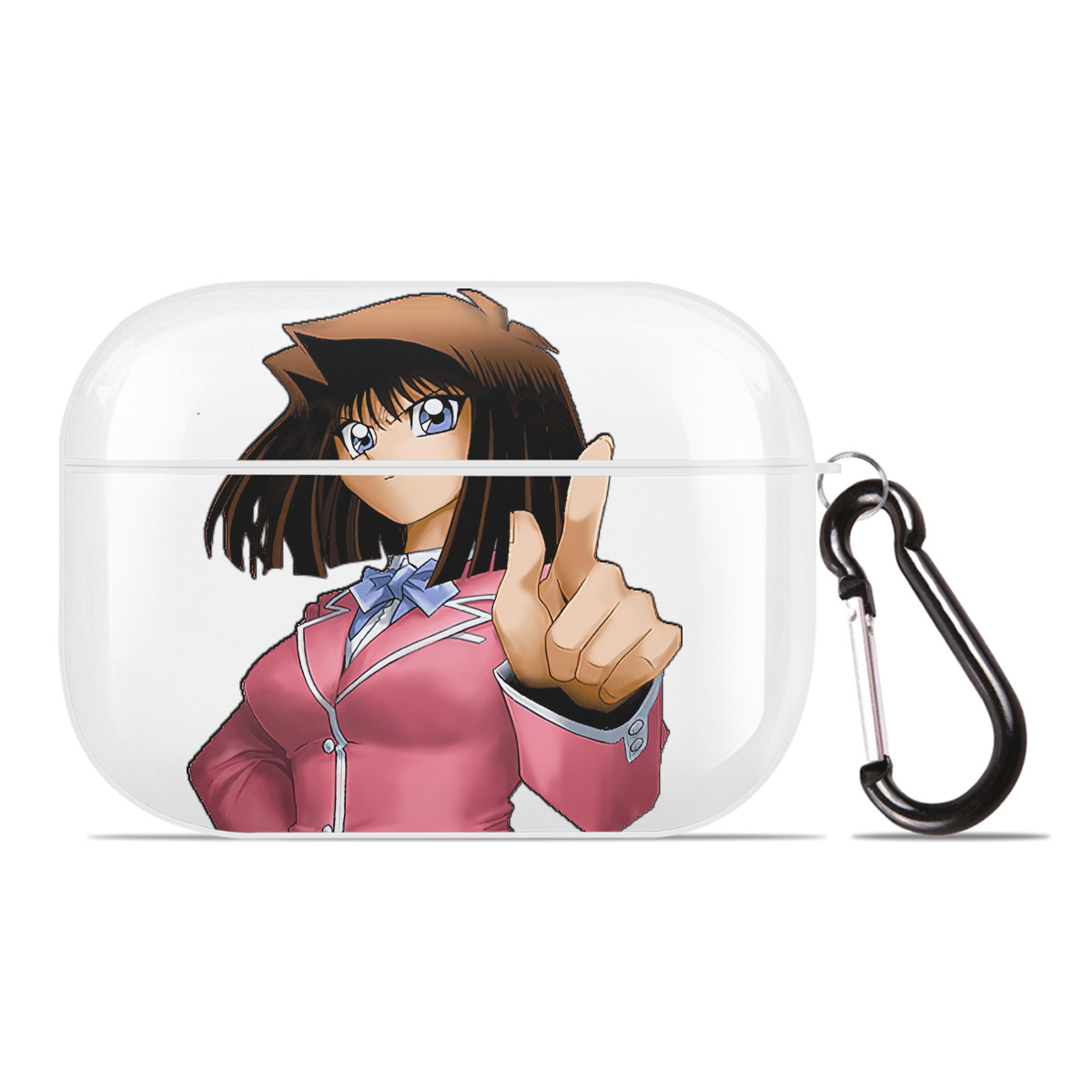 （画像用） 遊☆戯☆王 Yu-Gi-Oh! 【AirPods Pro用】ハードシェル保護ケース 耐衝撃・防指紋・カラビナ付き商品仕様