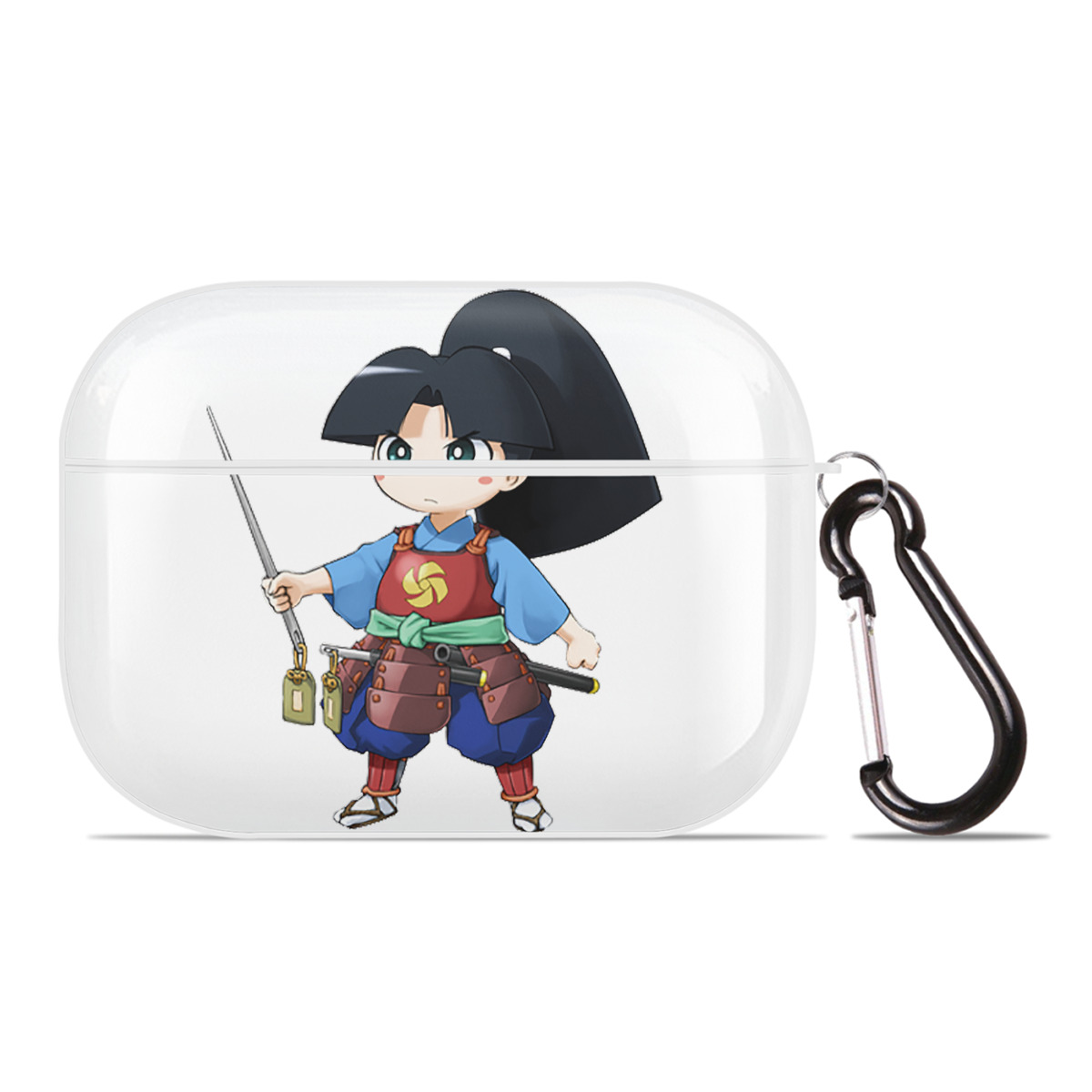 （画像用） 遊☆戯☆王 Yu-Gi-Oh! 【AirPods Pro用】ハードシェル保護ケース 耐衝撃・防指紋・カラビナ付き商品仕様