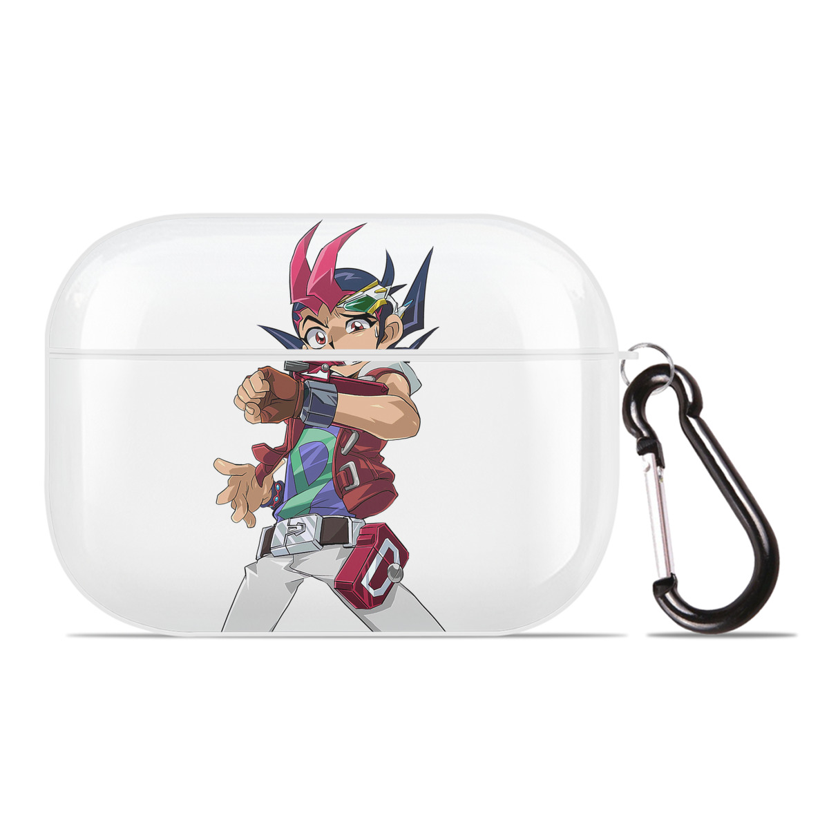 （画像用） 遊☆戯☆王 Yu-Gi-Oh! 【AirPods Pro用】ハードシェル保護ケース 耐衝撃・防指紋・カラビナ付き商品仕様
