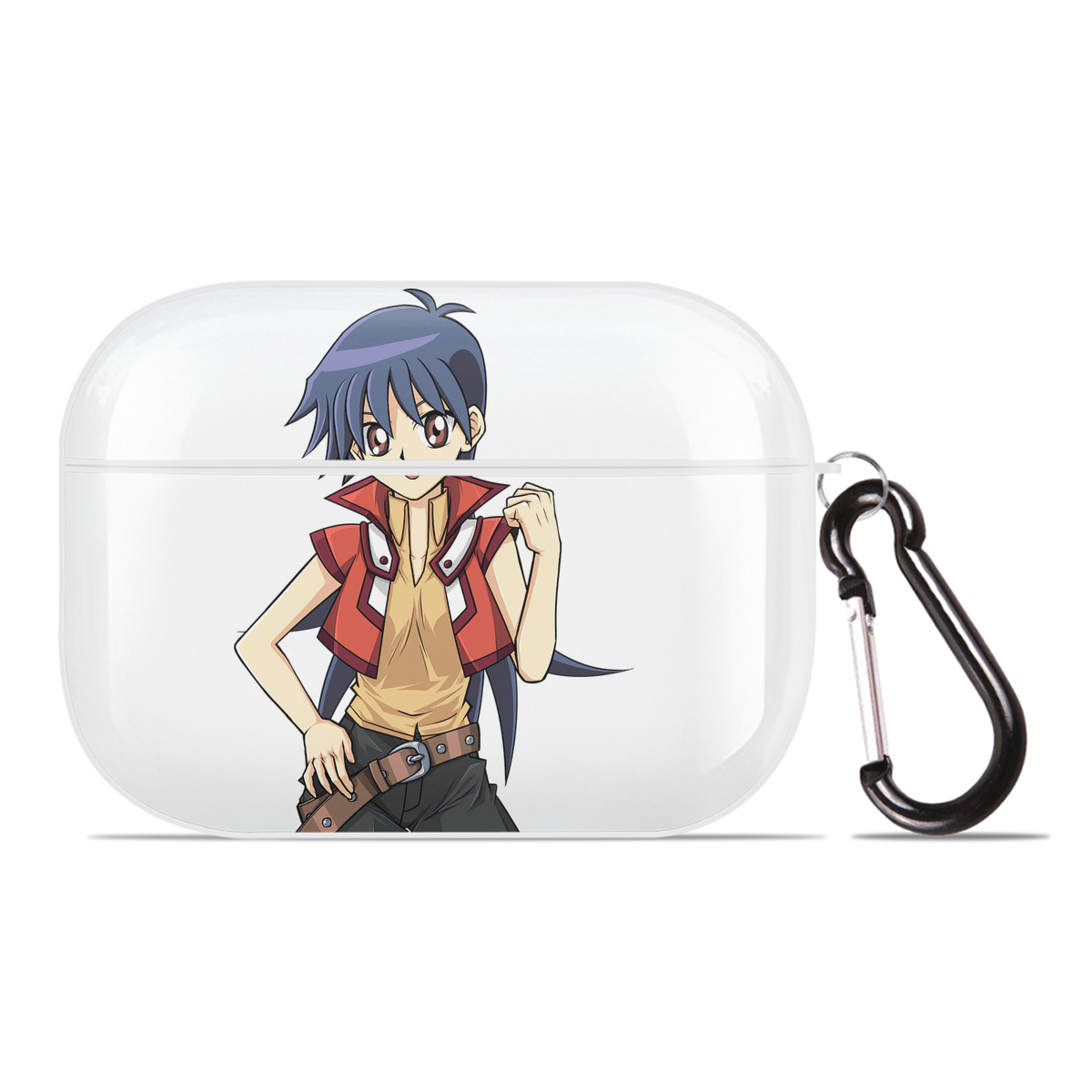 （画像用） 遊☆戯☆王 Yu-Gi-Oh! 【AirPods Pro用】ハードシェル保護ケース 耐衝撃・防指紋・カラビナ付き商品仕様