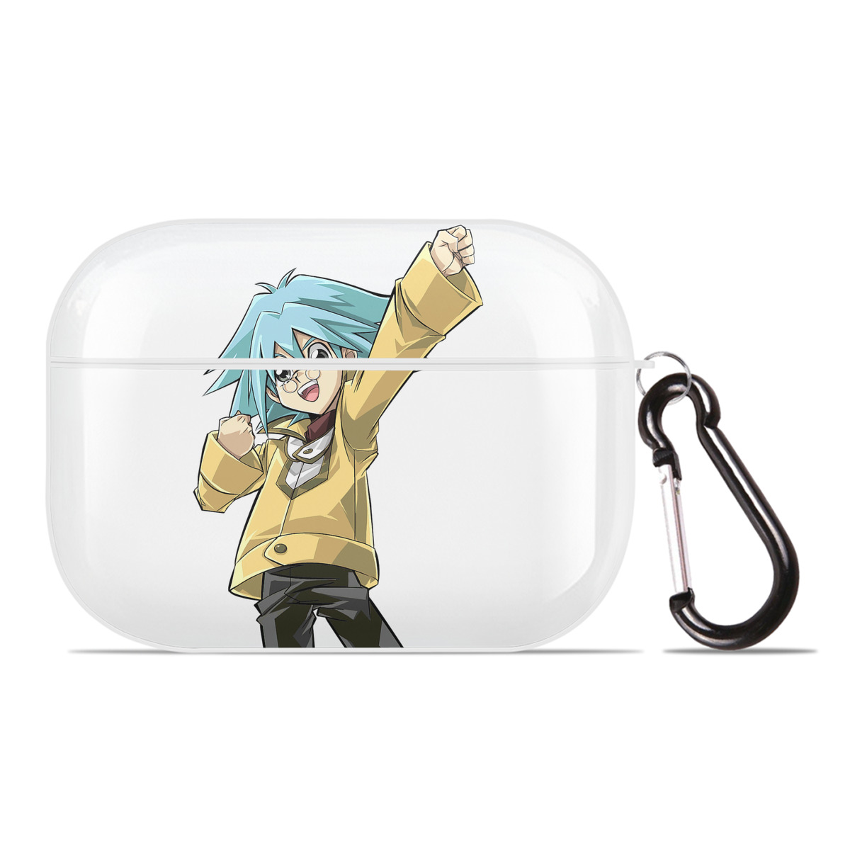 （画像用） 遊☆戯☆王 Yu-Gi-Oh! 【AirPods Pro用】ハードシェル保護ケース 耐衝撃・防指紋・カラビナ付き商品仕様