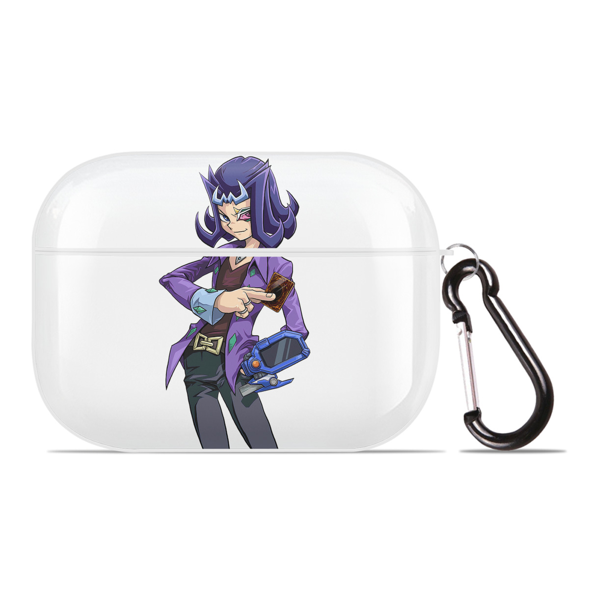 （画像用） 遊☆戯☆王 Yu-Gi-Oh! 【AirPods Pro用】ハードシェル保護ケース 耐衝撃・防指紋・カラビナ付き商品仕様