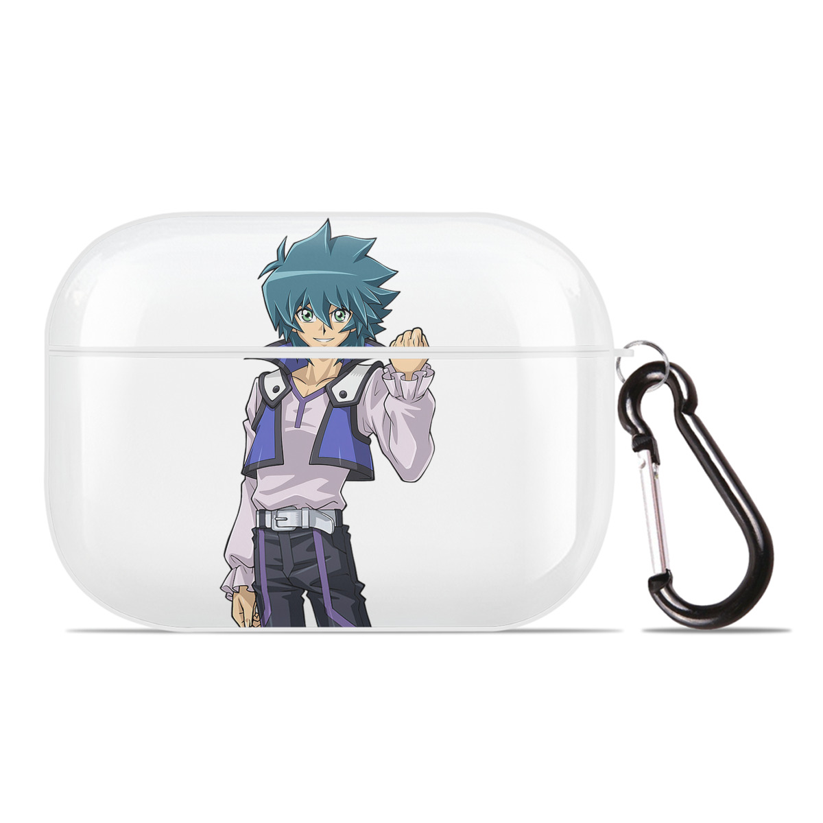 （画像用） 遊☆戯☆王 Yu-Gi-Oh! 【AirPods Pro用】ハードシェル保護ケース 耐衝撃・防指紋・カラビナ付き商品仕様