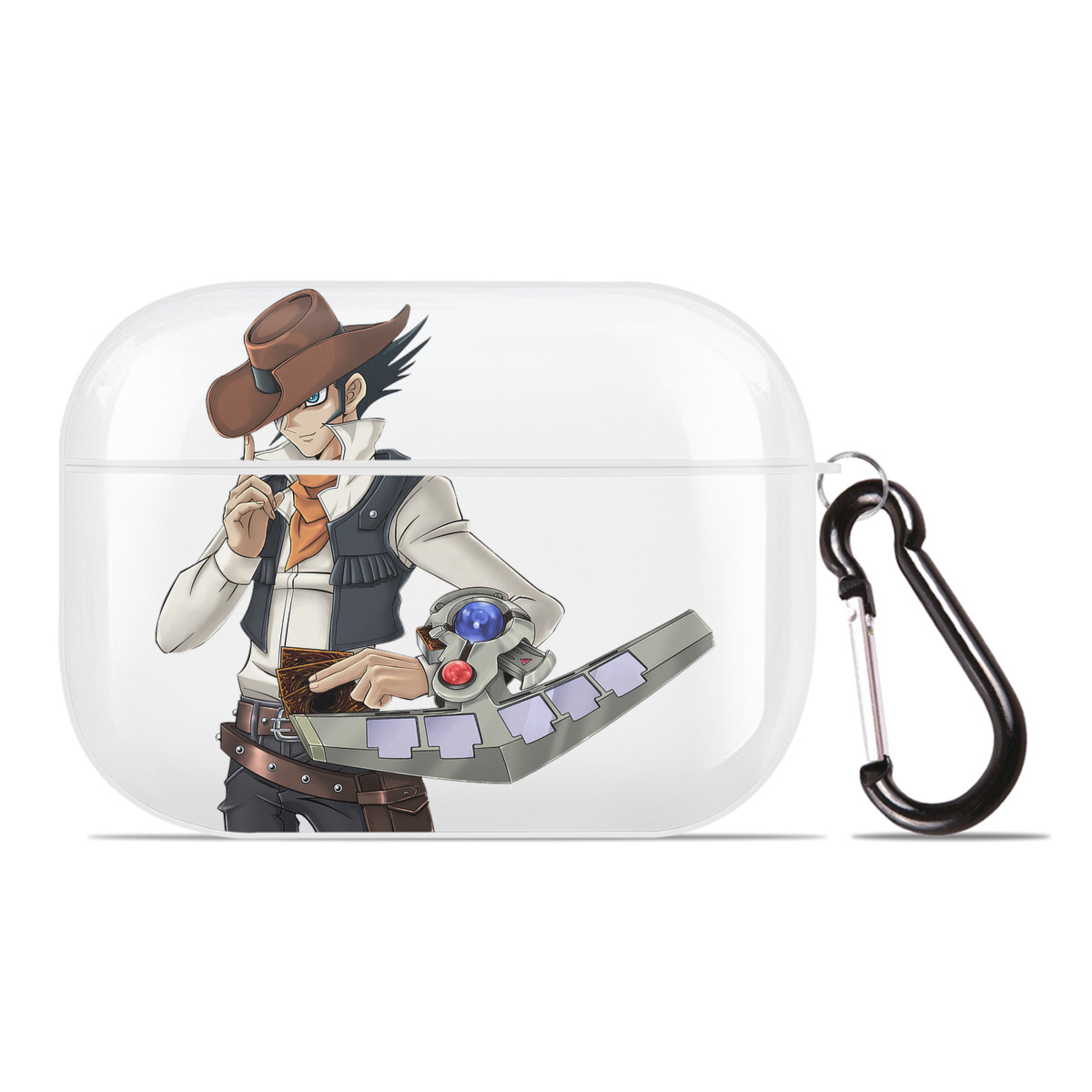 （画像用） 遊☆戯☆王 Yu-Gi-Oh! 【AirPods Pro用】ハードシェル保護ケース 耐衝撃・防指紋・カラビナ付き商品仕様