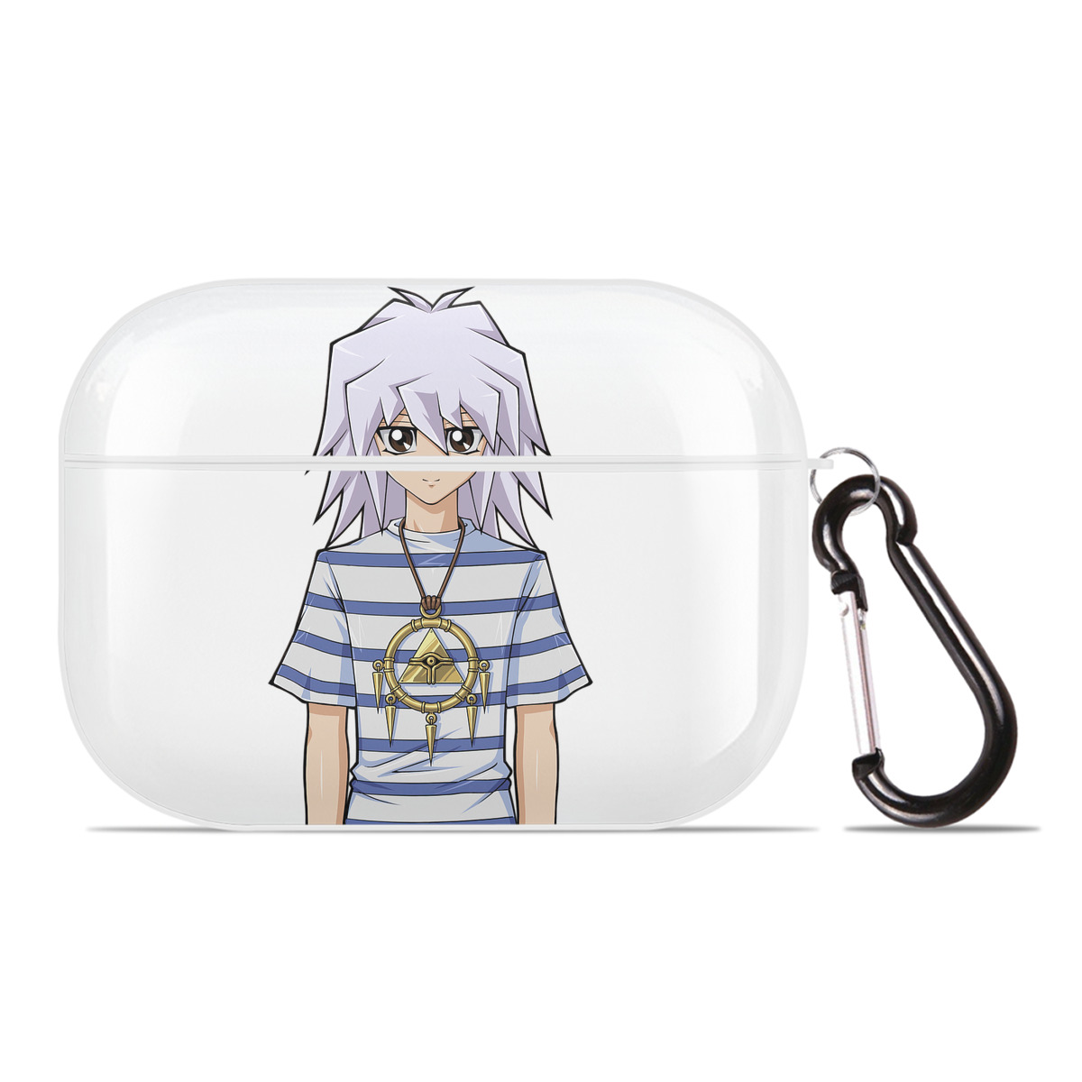 （画像用） 遊☆戯☆王 Yu-Gi-Oh! 【AirPods Pro用】ハードシェル保護ケース 耐衝撃・防指紋・カラビナ付き商品仕様