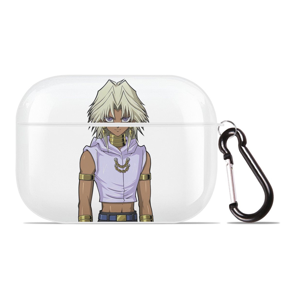 （画像用） 遊☆戯☆王 Yu-Gi-Oh! 【AirPods Pro用】ハードシェル保護ケース 耐衝撃・防指紋・カラビナ付き商品仕様