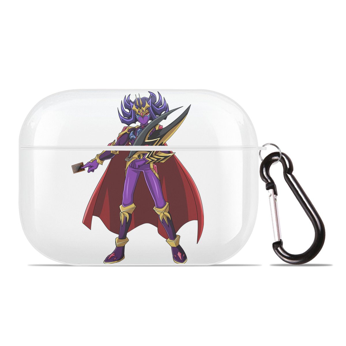 （画像用） 遊☆戯☆王 Yu-Gi-Oh! 【AirPods Pro用】ハードシェル保護ケース 耐衝撃・防指紋・カラビナ付き商品仕様