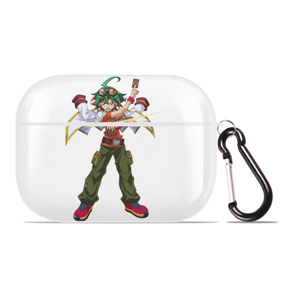（画像用） 遊☆戯☆王 Yu-Gi-Oh! 【AirPods Pro用】ハードシェル保護ケース 耐衝撃・防指紋・カラビナ付き商品仕様