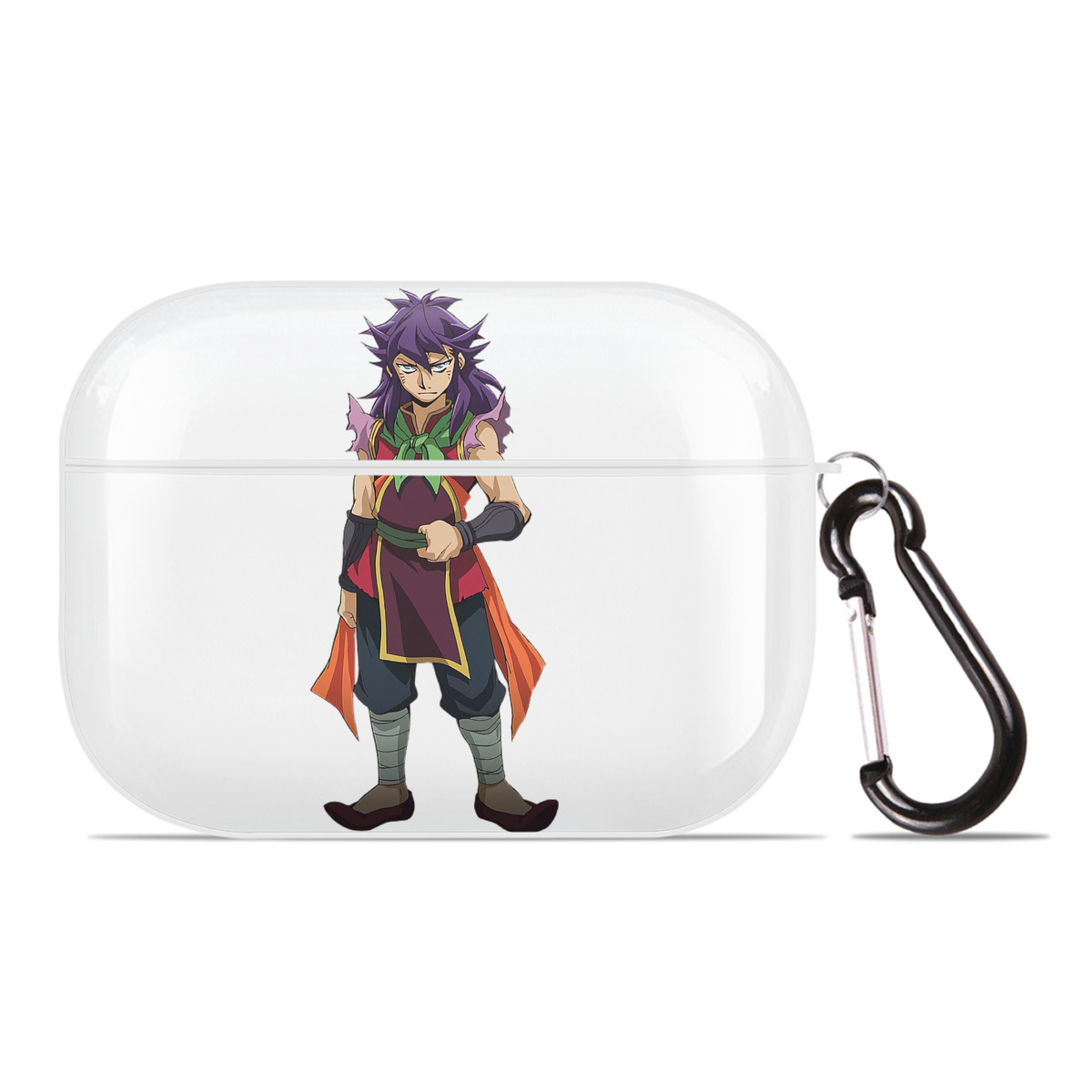（画像用） 遊☆戯☆王 Yu-Gi-Oh! 【AirPods Pro用】ハードシェル保護ケース 耐衝撃・防指紋・カラビナ付き商品仕様