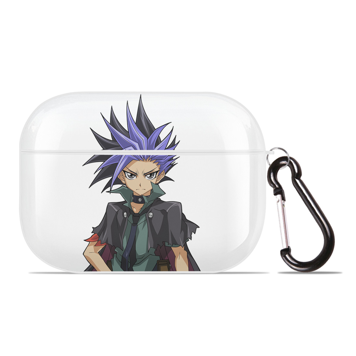 （画像用） 遊☆戯☆王 Yu-Gi-Oh! 【AirPods Pro用】ハードシェル保護ケース 耐衝撃・防指紋・カラビナ付き商品仕様