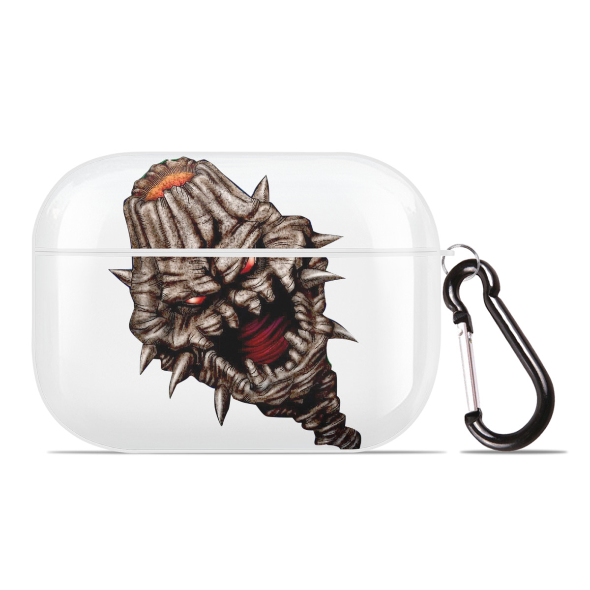 （画像用） 遊☆戯☆王 Yu-Gi-Oh! 【AirPods Pro用】ハードシェル保護ケース 耐衝撃・防指紋・カラビナ付き商品仕様