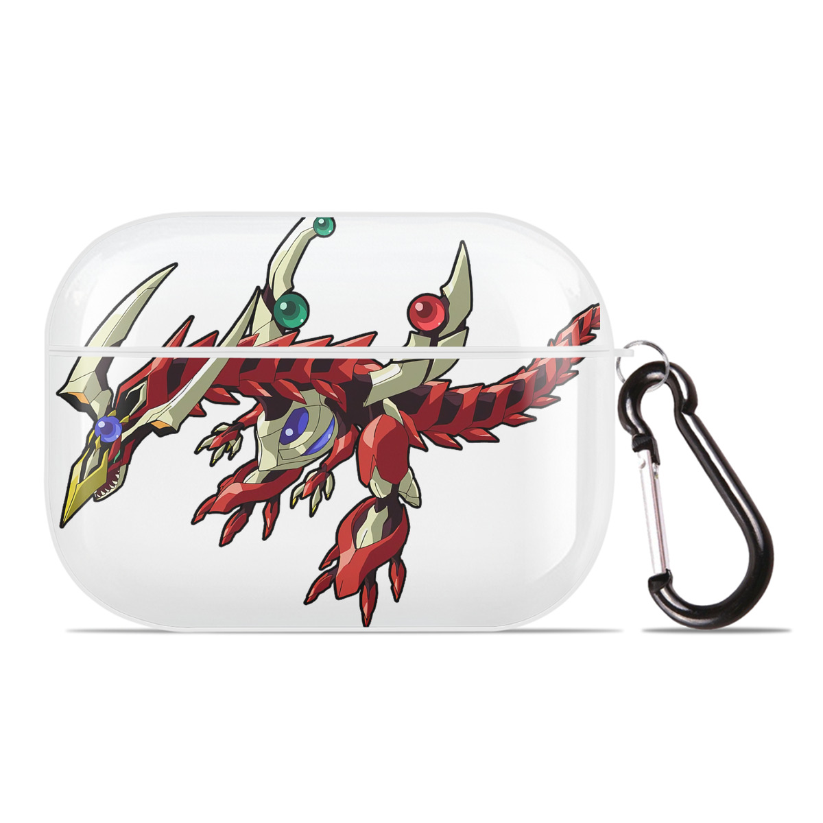 （画像用） 遊☆戯☆王 Yu-Gi-Oh! 【AirPods Pro用】ハードシェル保護ケース 耐衝撃・防指紋・カラビナ付き商品仕様