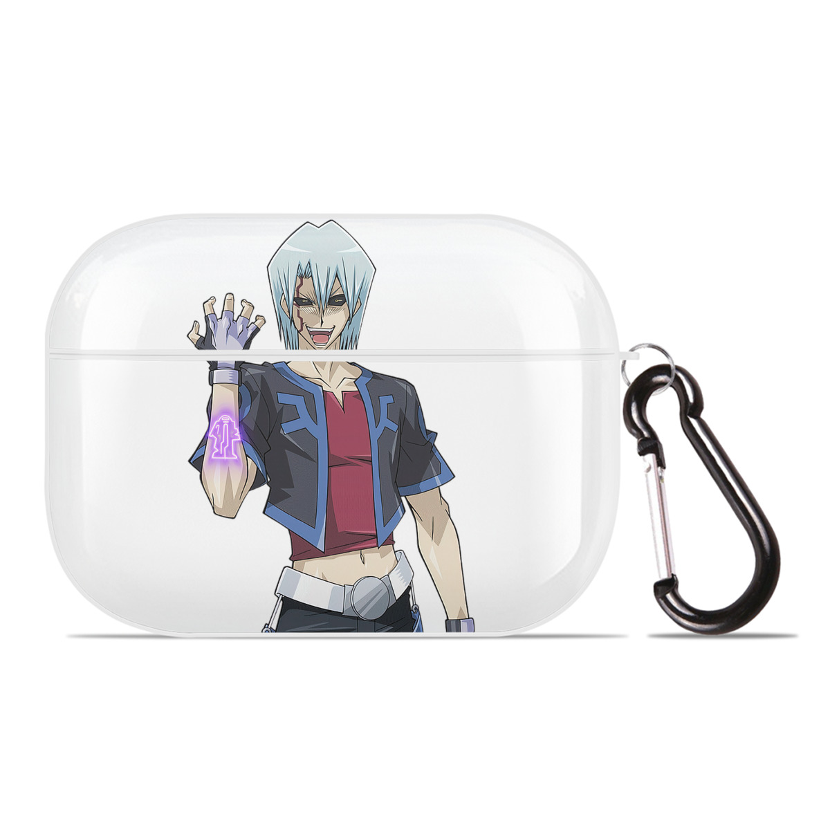 （画像用） 遊☆戯☆王 Yu-Gi-Oh! 【AirPods Pro用】ハードシェル保護ケース 耐衝撃・防指紋・カラビナ付き商品仕様