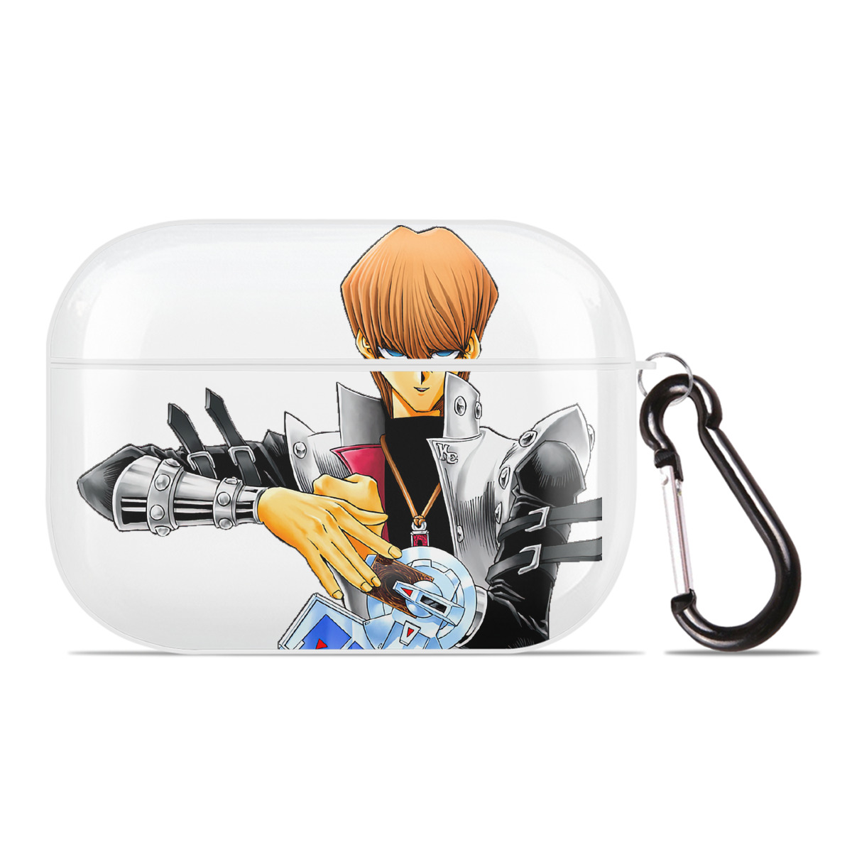 （画像用） 遊☆戯☆王 Yu-Gi-Oh! 【AirPods Pro用】ハードシェル保護ケース 耐衝撃・防指紋・カラビナ付き商品仕様