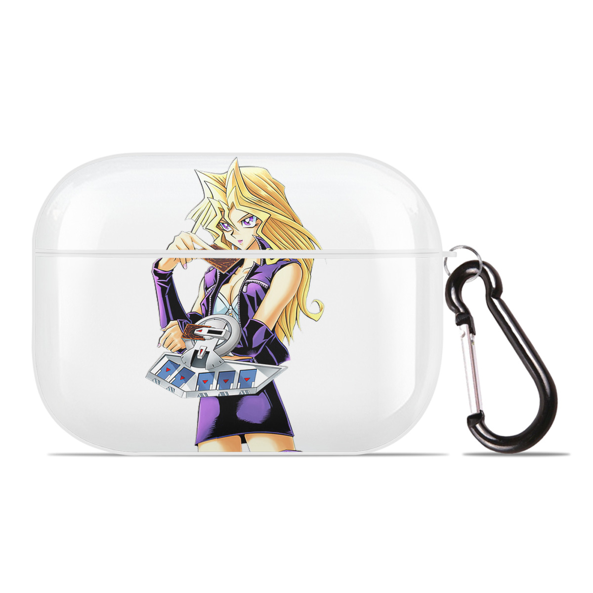 （画像用） 遊☆戯☆王 Yu-Gi-Oh! 【AirPods Pro用】ハードシェル保護ケース 耐衝撃・防指紋・カラビナ付き商品仕様