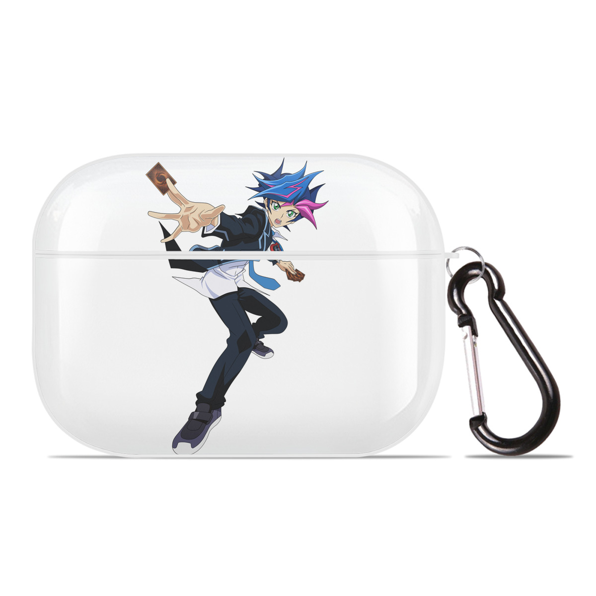 （画像用） 遊☆戯☆王 Yu-Gi-Oh! 【AirPods Pro用】ハードシェル保護ケース 耐衝撃・防指紋・カラビナ付き商品仕様