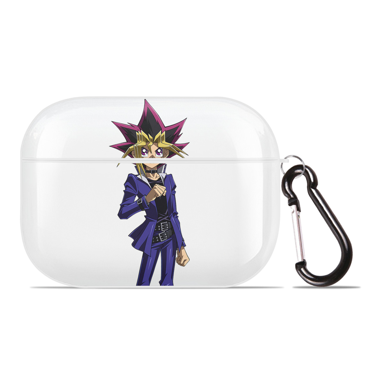 （画像用） 遊☆戯☆王 Yu-Gi-Oh! 【AirPods Pro用】ハードシェル保護ケース 耐衝撃・防指紋・カラビナ付き商品仕様