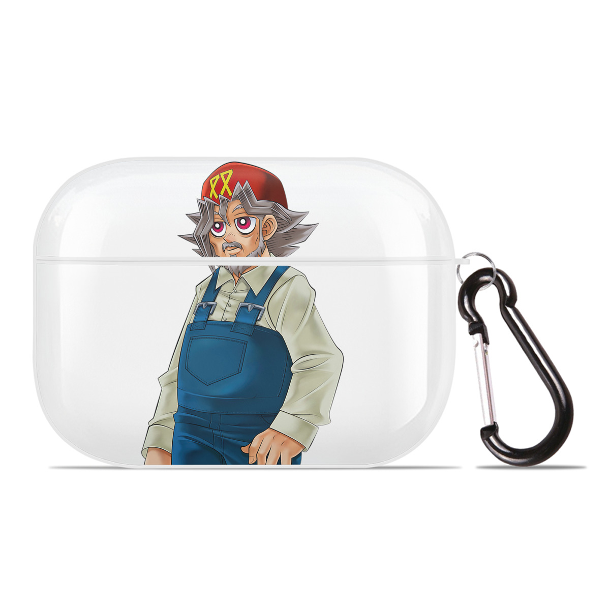 （画像用） 遊☆戯☆王 Yu-Gi-Oh! 【AirPods Pro用】ハードシェル保護ケース 耐衝撃・防指紋・カラビナ付き商品仕様