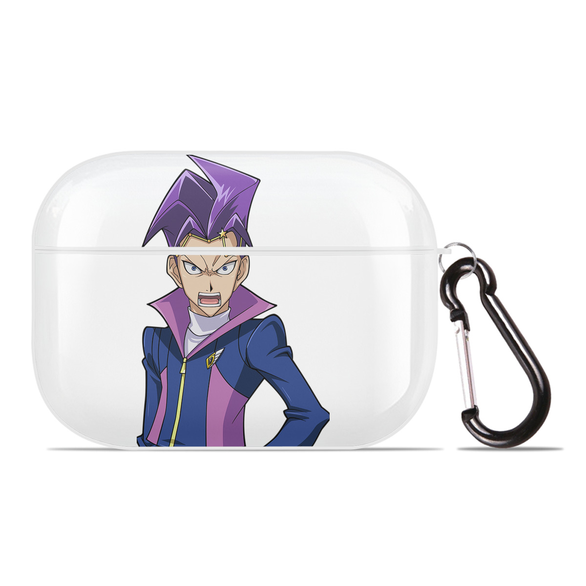 （画像用） 遊☆戯☆王 Yu-Gi-Oh! 【AirPods Pro用】ハードシェル保護ケース 耐衝撃・防指紋・カラビナ付き商品仕様