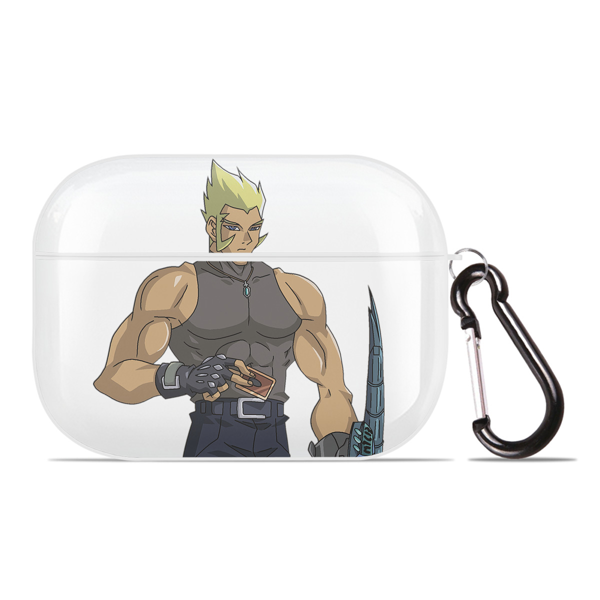 （画像用） 遊☆戯☆王 Yu-Gi-Oh! 【AirPods Pro用】ハードシェル保護ケース 耐衝撃・防指紋・カラビナ付き商品仕様