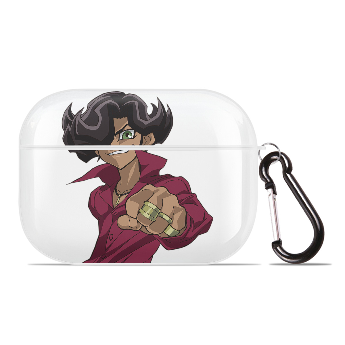 （画像用） 遊☆戯☆王 Yu-Gi-Oh! 【AirPods Pro用】ハードシェル保護ケース 耐衝撃・防指紋・カラビナ付き商品仕様