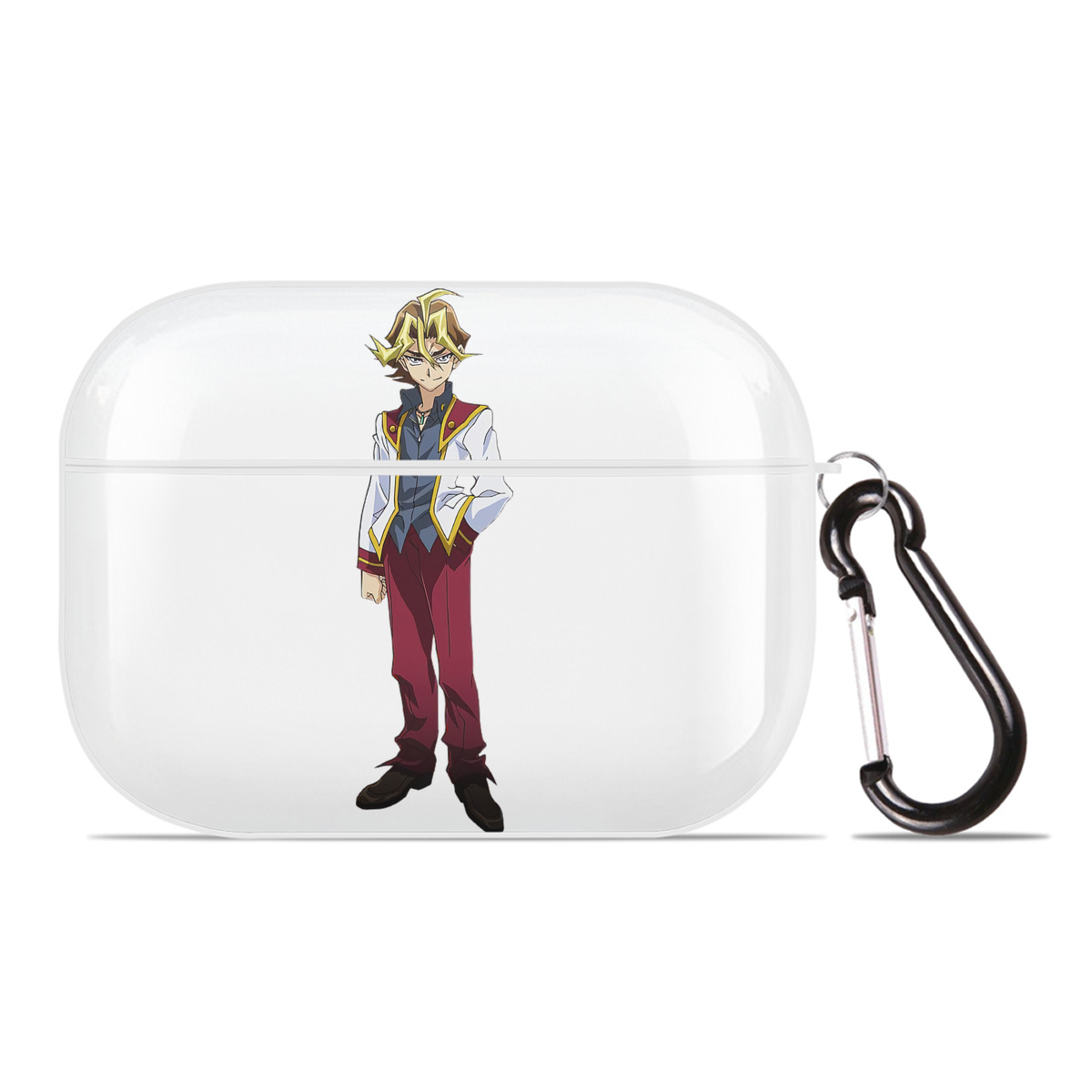 （画像用） 遊☆戯☆王 Yu-Gi-Oh! 【AirPods Pro用】ハードシェル保護ケース 耐衝撃・防指紋・カラビナ付き商品仕様