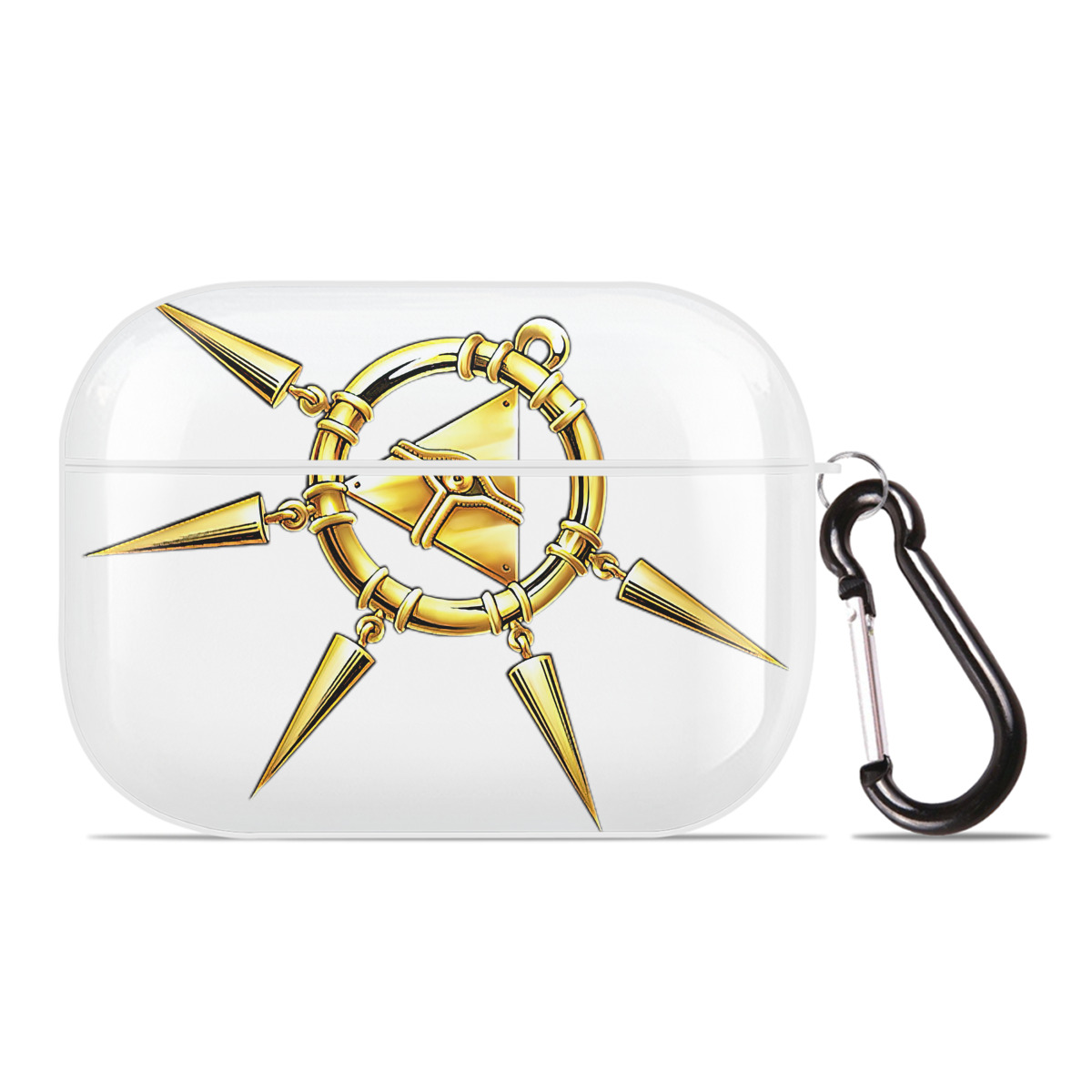 （画像用） 遊☆戯☆王 Yu-Gi-Oh! 【AirPods Pro用】ハードシェル保護ケース 耐衝撃・防指紋・カラビナ付き商品仕様