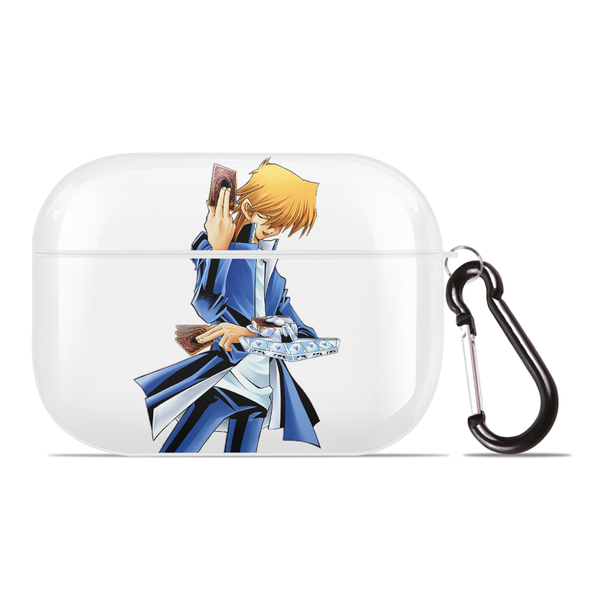 （画像用） 遊☆戯☆王 Yu-Gi-Oh! 【AirPods Pro用】ハードシェル保護ケース 耐衝撃・防指紋・カラビナ付き商品仕様
