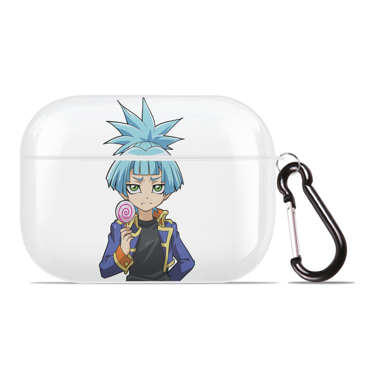 （画像用） 遊☆戯☆王 Yu-Gi-Oh! 【AirPods Pro用】ハードシェル保護ケース 耐衝撃・防指紋・カラビナ付き商品仕様