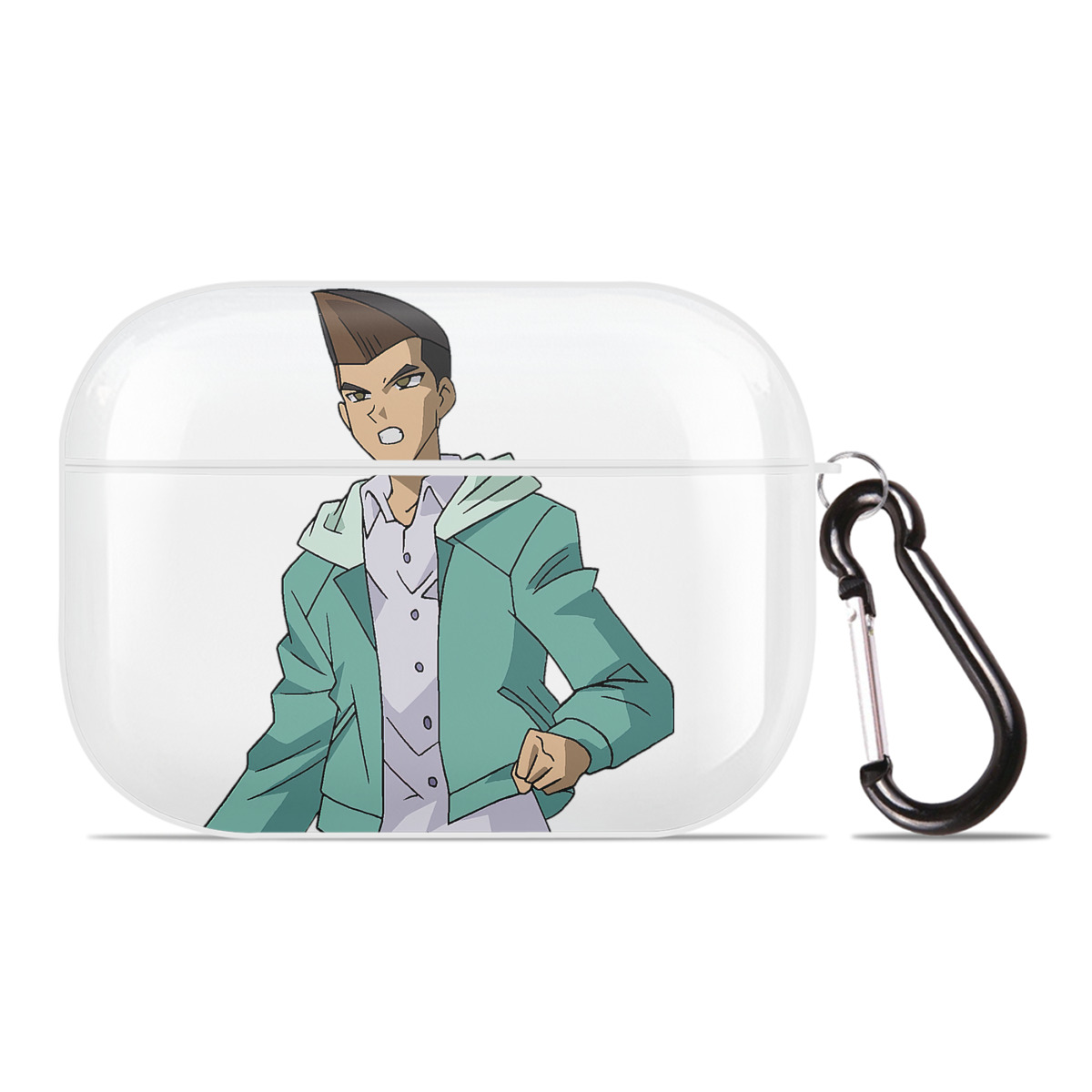（画像用） 遊☆戯☆王 Yu-Gi-Oh! 【AirPods Pro用】ハードシェル保護ケース 耐衝撃・防指紋・カラビナ付き商品仕様