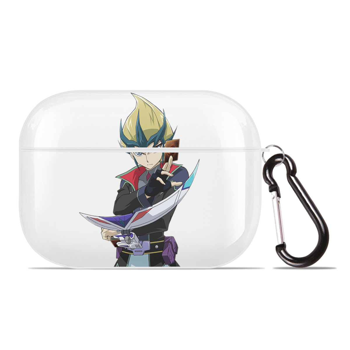 （画像用） 遊☆戯☆王 Yu-Gi-Oh! 【AirPods Pro用】ハードシェル保護ケース 耐衝撃・防指紋・カラビナ付き商品仕様