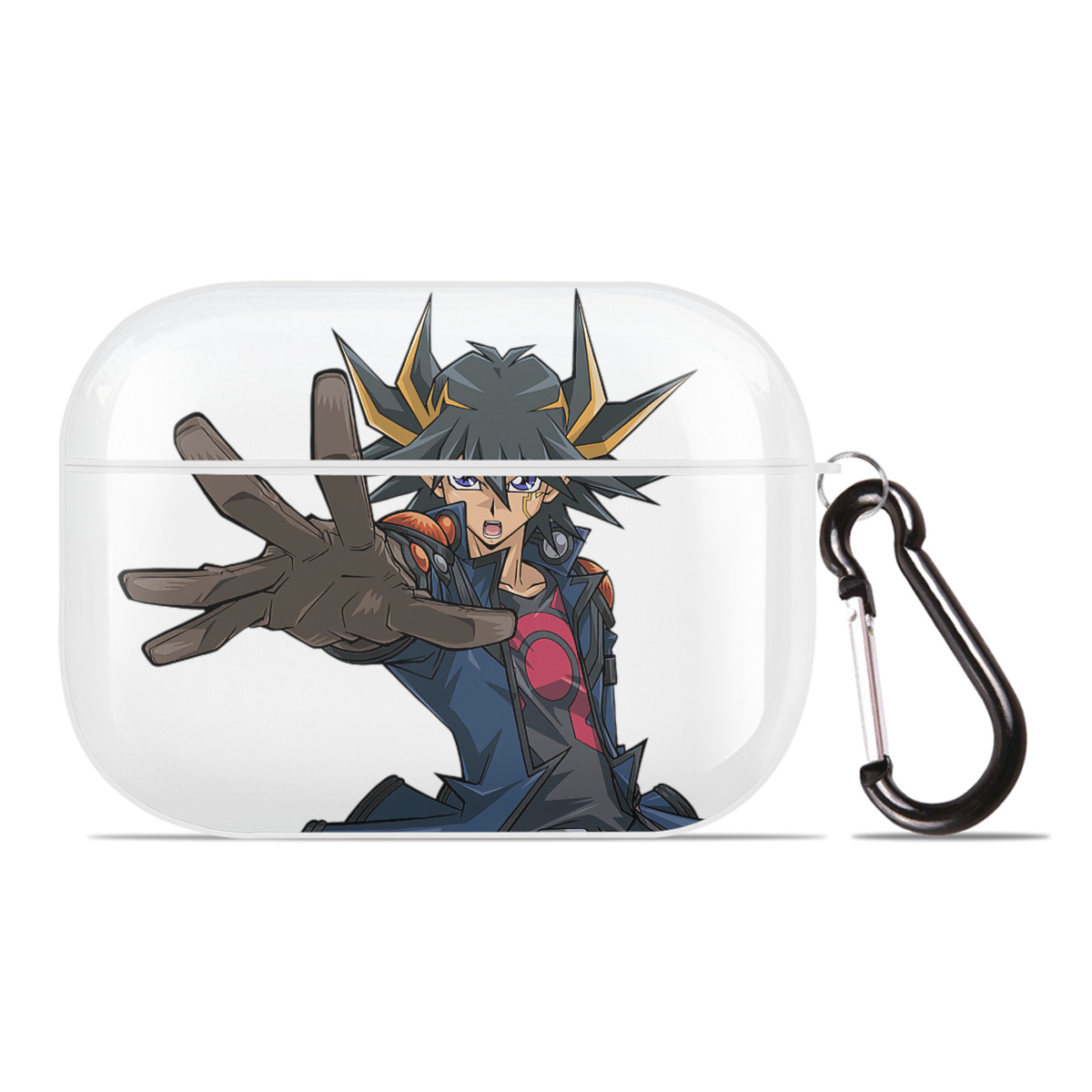 （画像用） 遊☆戯☆王 Yu-Gi-Oh! 【AirPods Pro用】ハードシェル保護ケース 耐衝撃・防指紋・カラビナ付き商品仕様