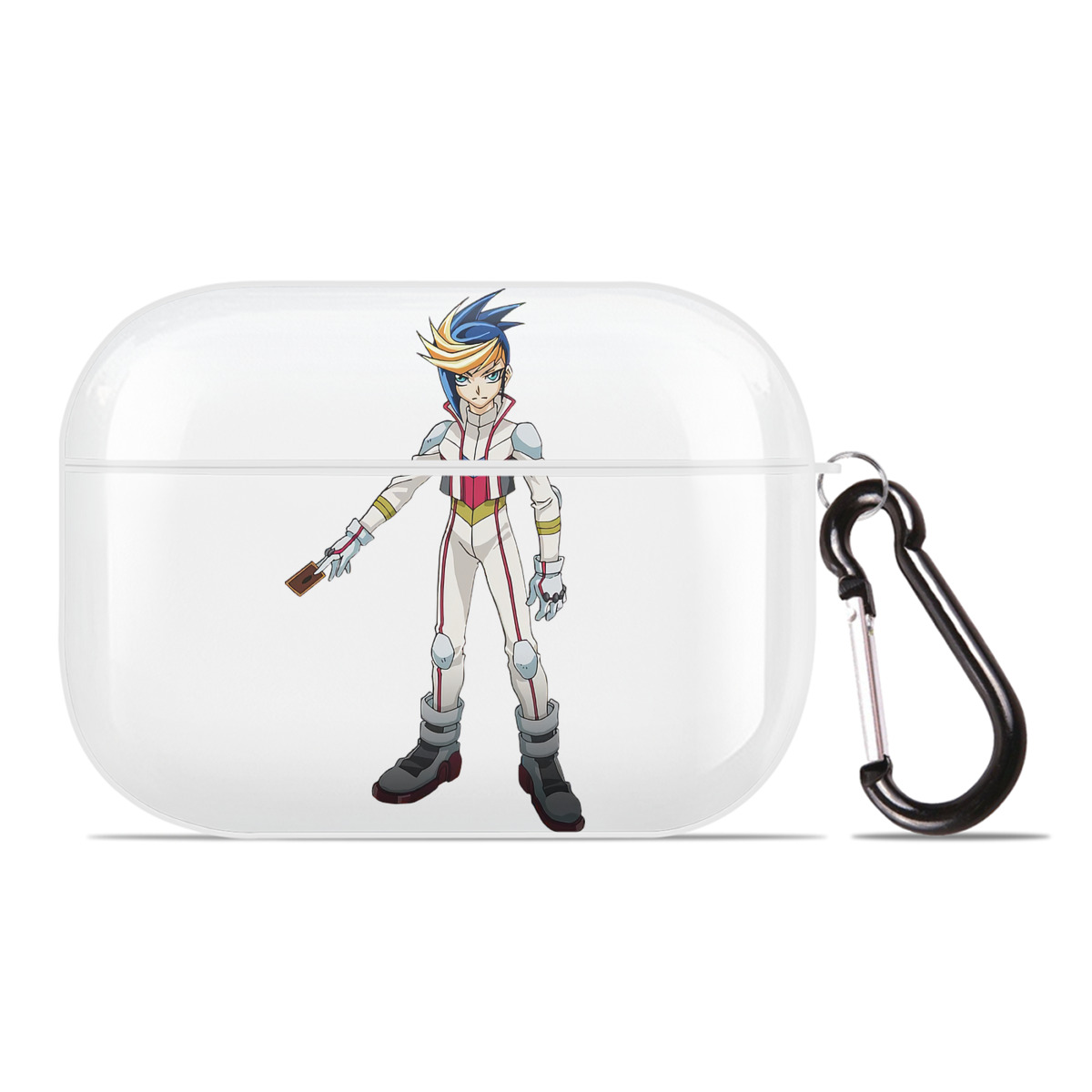 （画像用） 遊☆戯☆王 Yu-Gi-Oh! 【AirPods Pro用】ハードシェル保護ケース 耐衝撃・防指紋・カラビナ付き商品仕様