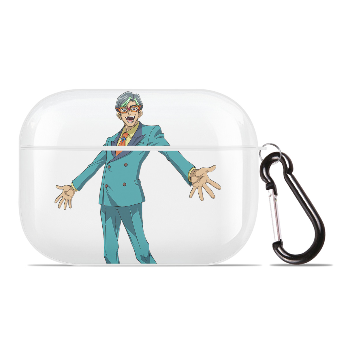 （画像用） 遊☆戯☆王 Yu-Gi-Oh! 【AirPods Pro用】ハードシェル保護ケース 耐衝撃・防指紋・カラビナ付き商品仕様