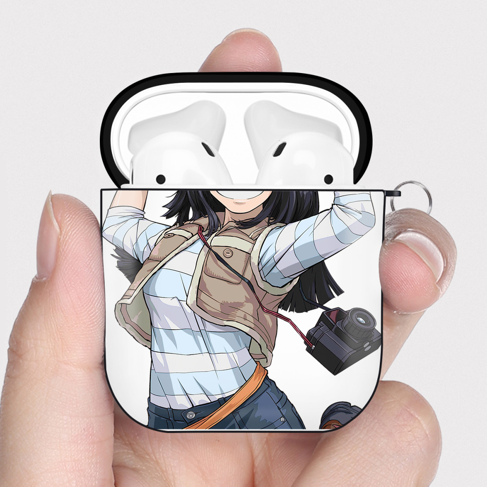（画像用） 遊☆戯☆王 Yu-Gi-Oh! AirPods 第2世代保護ケース ハードシェル ブラック 耐衝撃・防指紋・カラビナ付き