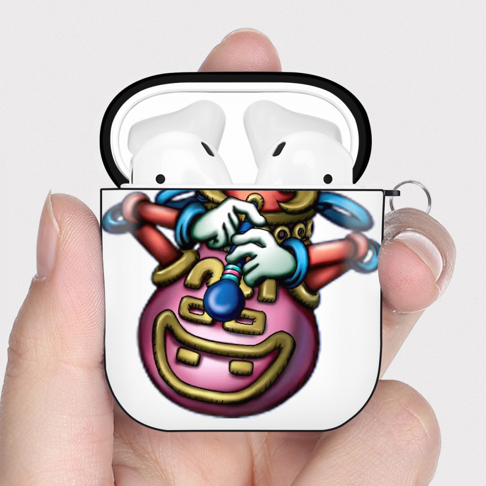 （画像用） 遊☆戯☆王 Yu-Gi-Oh! AirPods 第2世代保護ケース ハードシェル ブラック 耐衝撃・防指紋・カラビナ付き