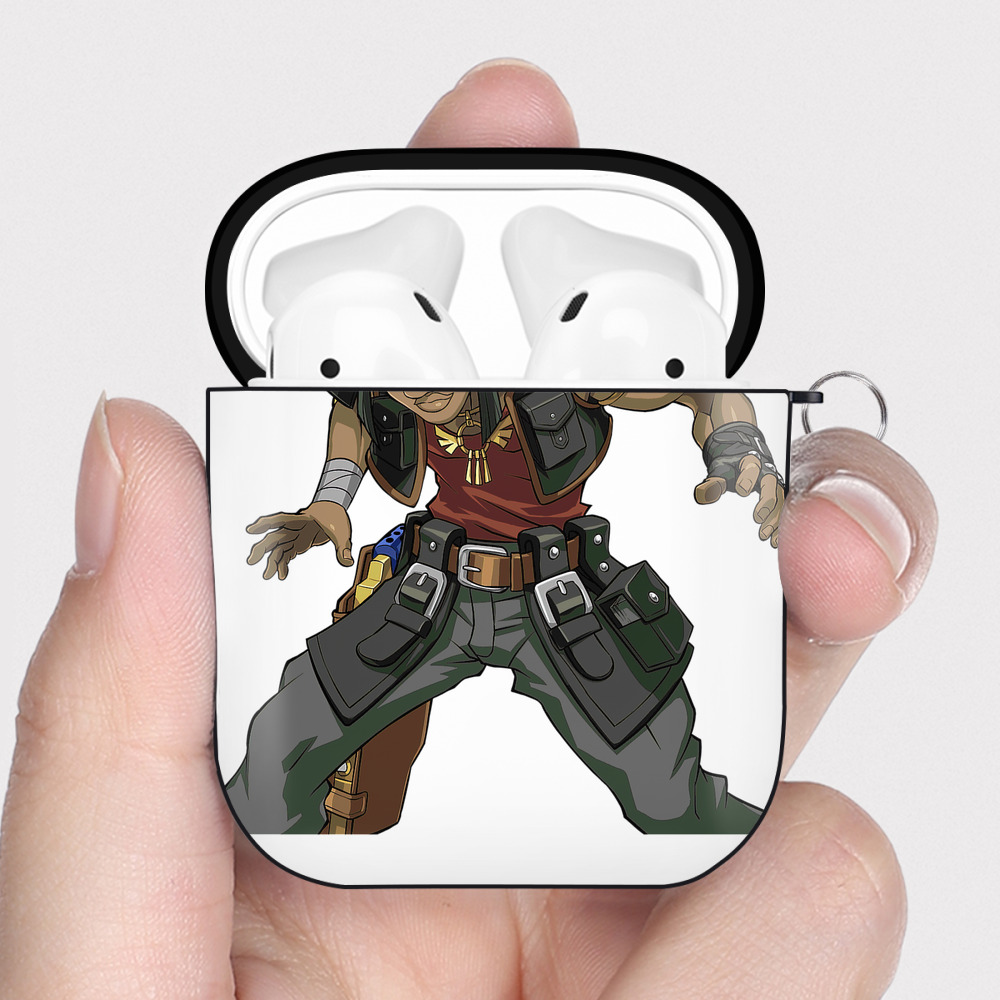 （画像用） 遊☆戯☆王 Yu-Gi-Oh! AirPods 第2世代保護ケース ハードシェル ブラック 耐衝撃・防指紋・カラビナ付き