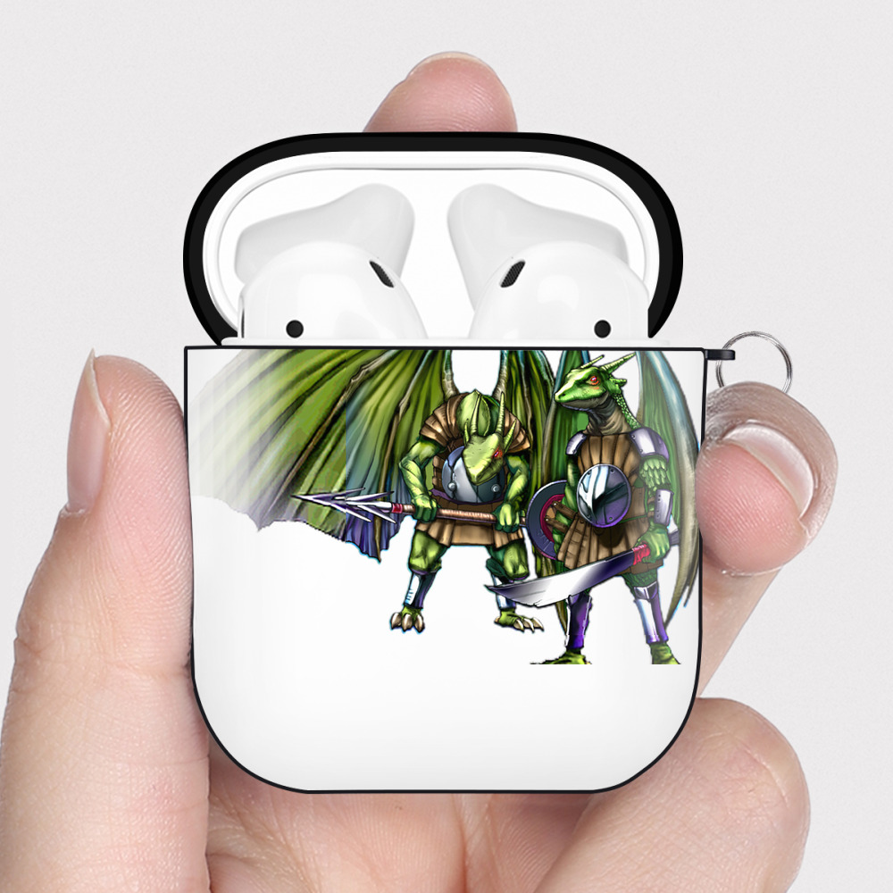 （画像用） 遊☆戯☆王 Yu-Gi-Oh! AirPods 第2世代保護ケース ハードシェル ブラック 耐衝撃・防指紋・カラビナ付き