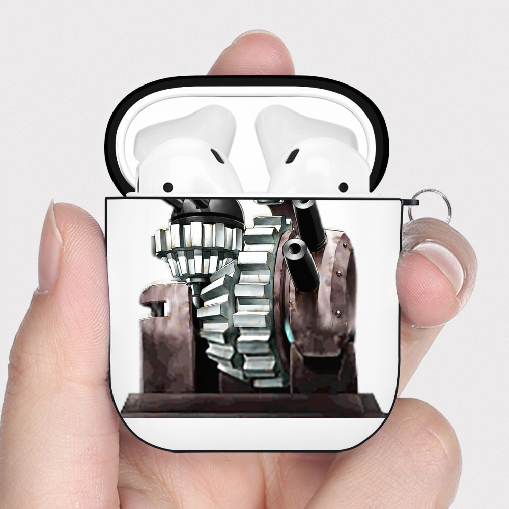 （画像用） 遊☆戯☆王 Yu-Gi-Oh! AirPods 第2世代保護ケース ハードシェル ブラック 耐衝撃・防指紋・カラビナ付き
